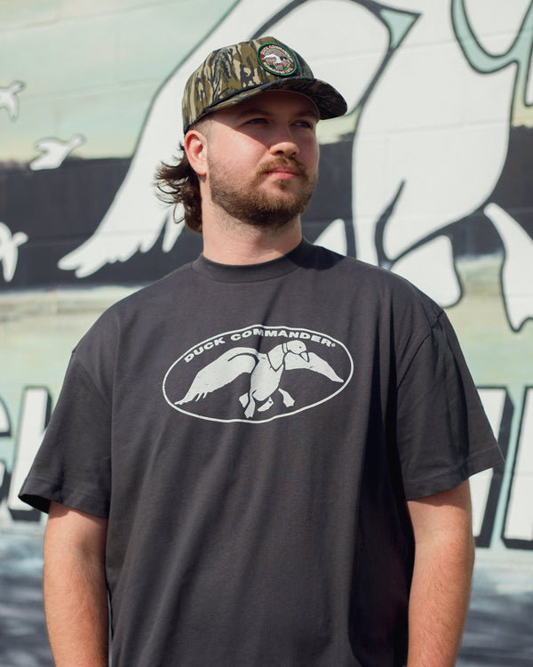 Duck Commander Charcoal Logo Tee