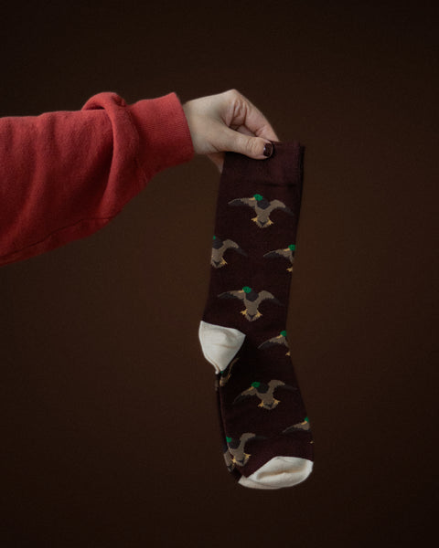 Duck Commander x General Vintage Mallard Brown Dress Sock