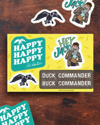 Duck Commander - Happy Happy Happy Sticker Pack