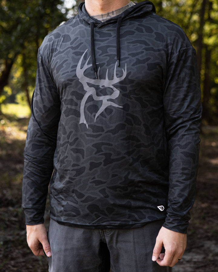 Buck Commander x Burlebo Black Camo Performance Hoodie