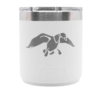 Duck Commander Icon 10oz White Yeti Rambler Lowball