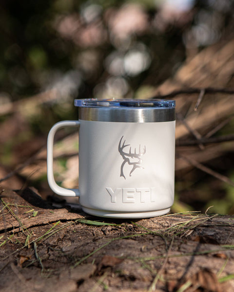Buck Commander Icon 10oz Taupe Yeti Rambler Lowball with Handle