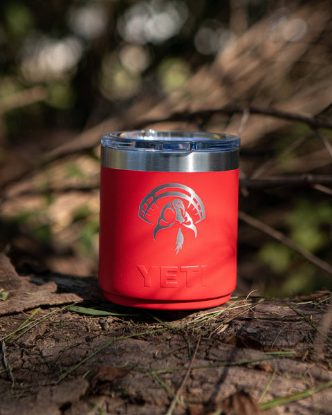 Strut Commander Icon 10oz Red Yeti Rambler Lowball
