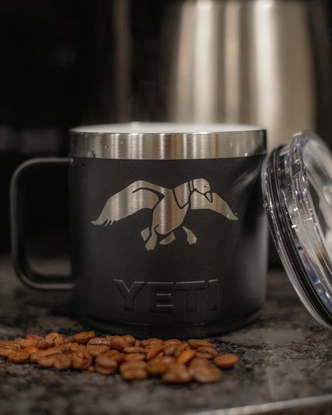 Duck Commander Icon 14oz Black Yeti Rambler with Handle