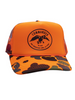 Duck Commander Vintage Logo Neon Orange Camo Trucker Hat