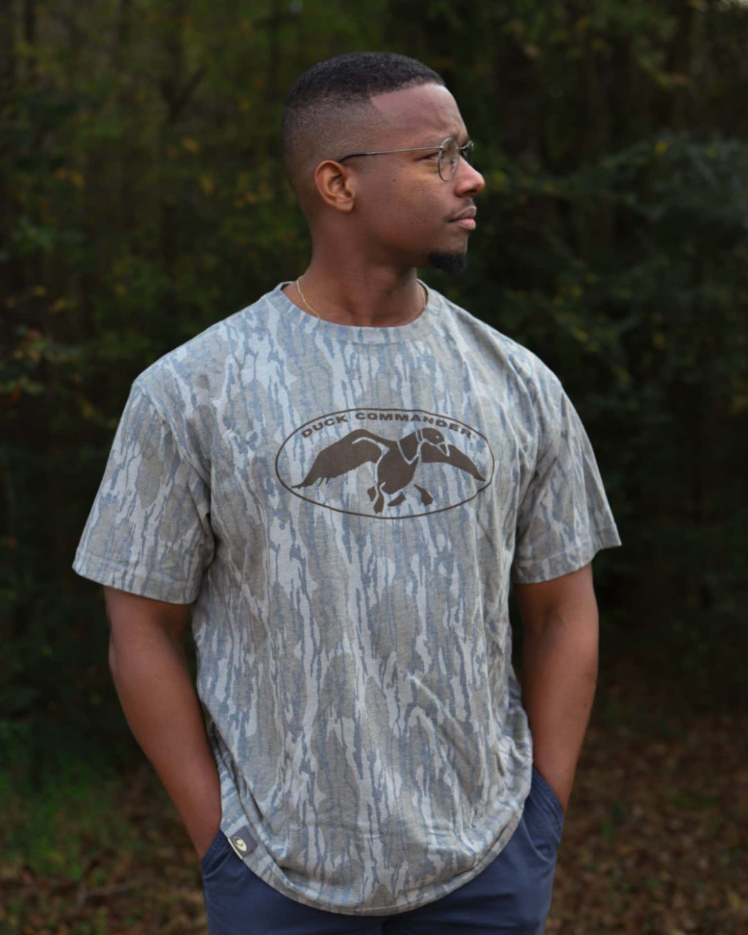 Duck Commander Mossy Oak Bottomland Logo Tee