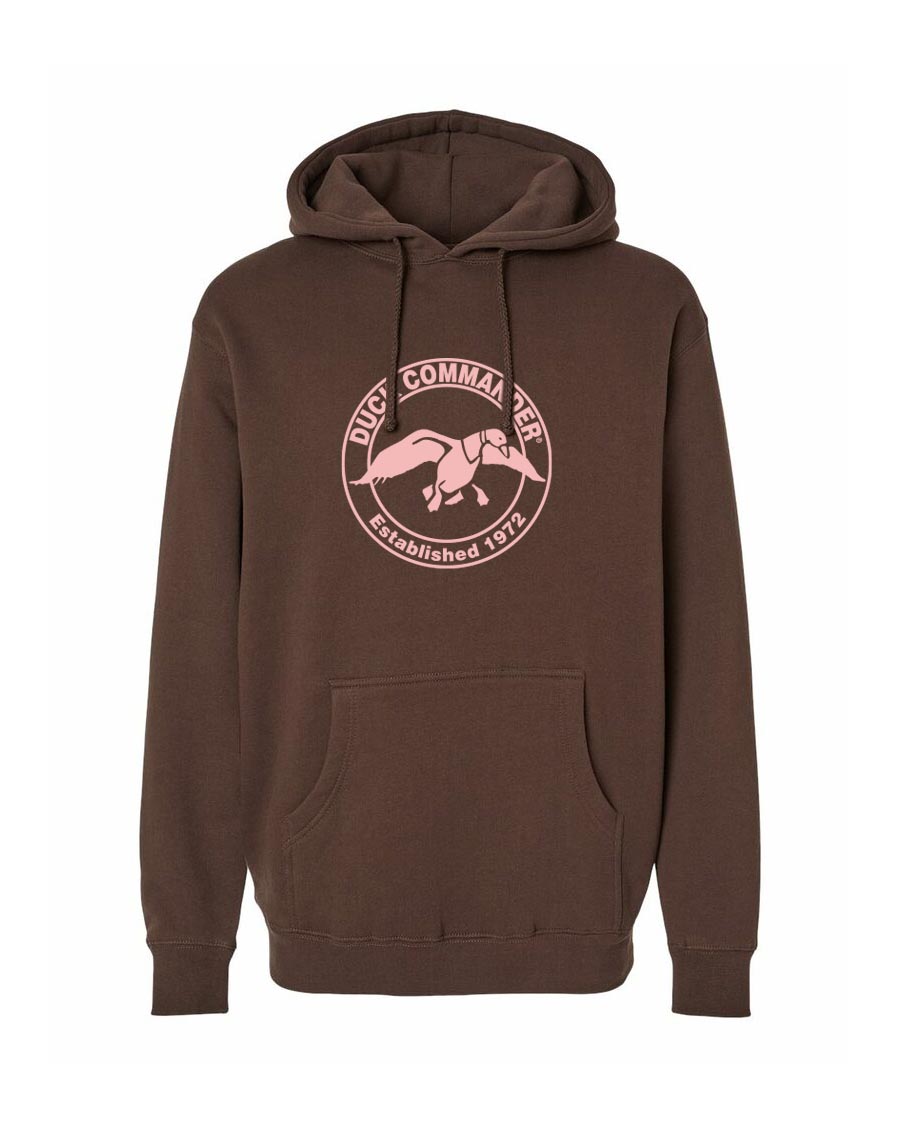 Duck Commander Pink Retro Circle Logo Hoodie