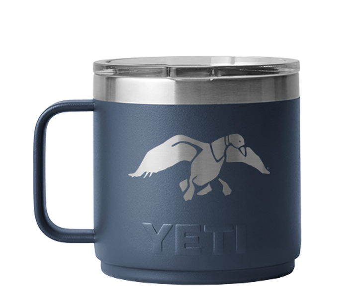 Duck Commander Icon 14oz Agave Teal Yeti Rambler with Handle