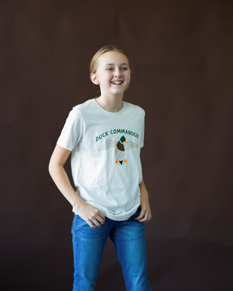 Duck Commander Cream Youth Logo Tee