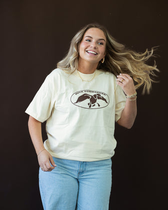 Duck Commander Tan Unisex Logo Tee