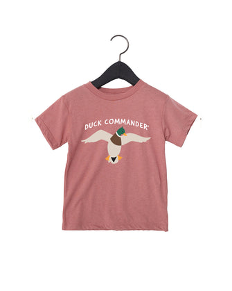 Duck Commander Heather Mauve Toddler Logo Tee