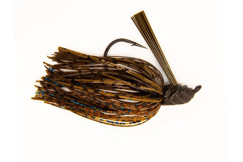 Fin Commander Peas and Carrots Green Pumpkin with Blue Bass Bait  - 5/16, 7/16 