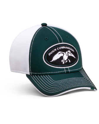 Duck Commander Logo Hat Green and White Hat