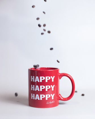 Happy Happy Happy Red Mug
