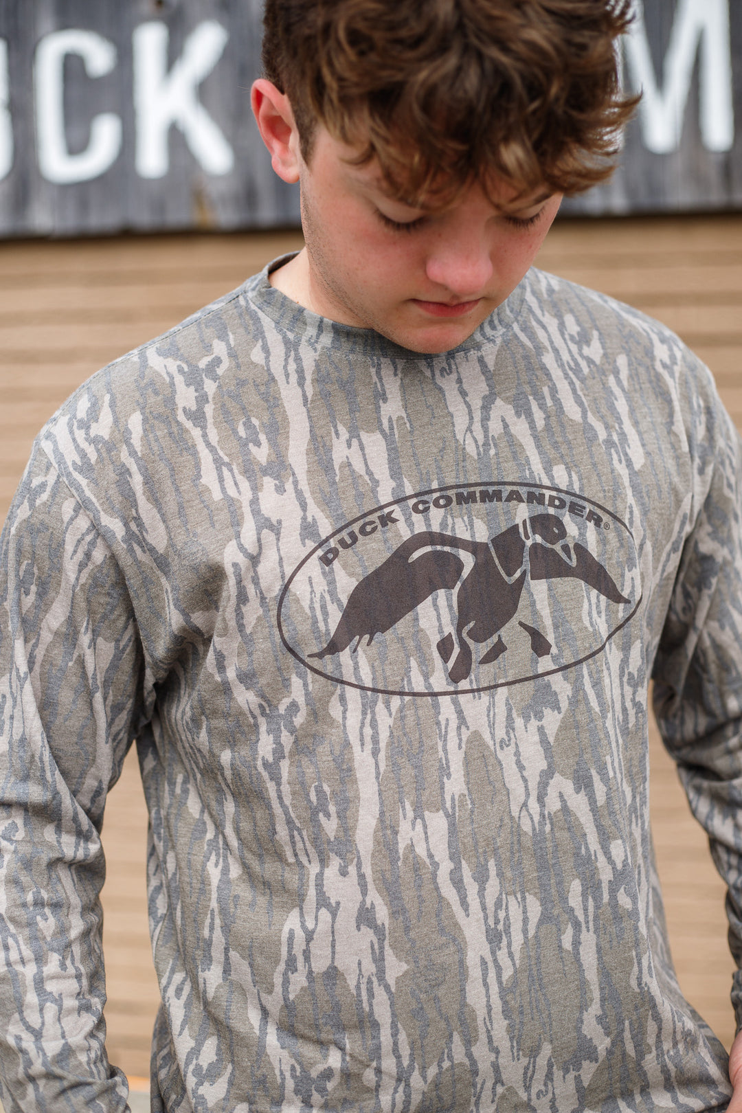 Duck Commander Mossy Oak Bottomland Long Sleeve Tee