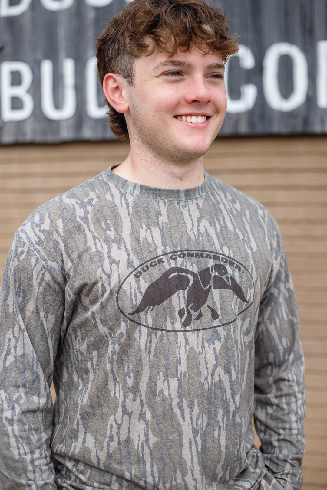 Duck Commander Mossy Oak Bottomland Long Sleeve Tee