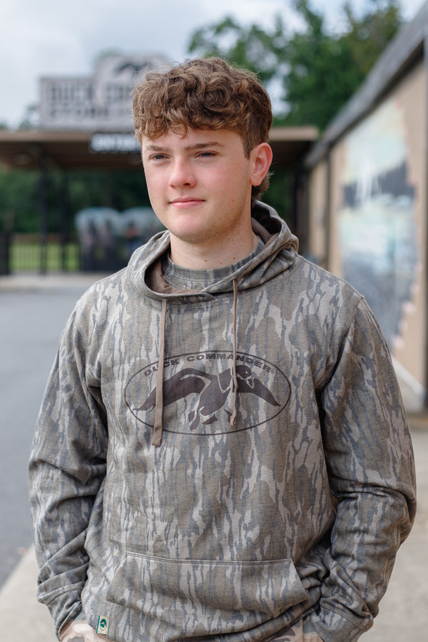 Duck Commander Mossy Oak Bottomland Logo Hoodie