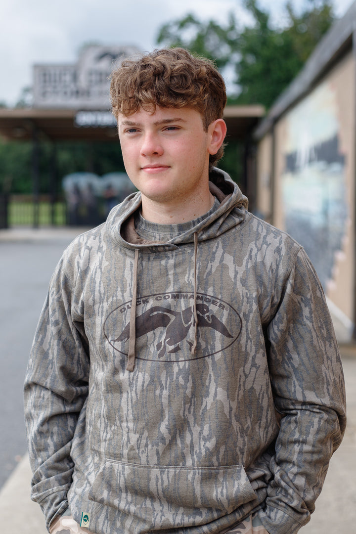 Duck Commander Mossy Oak Bottomland Logo Hoodie