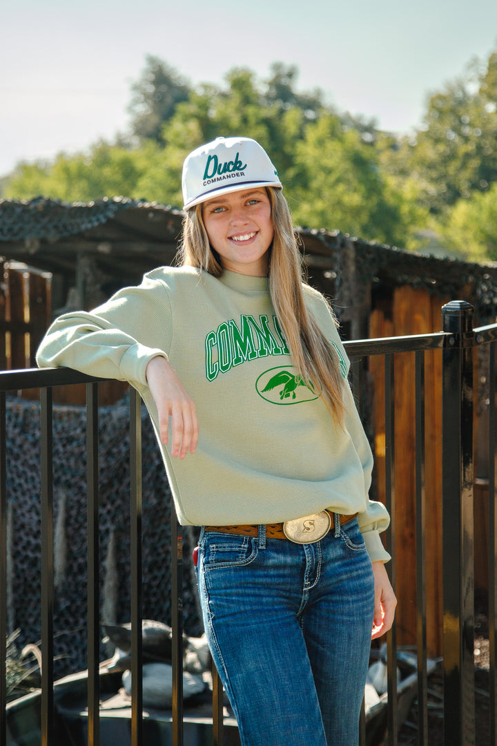 Duck Commander Mint Thermal Crewneck