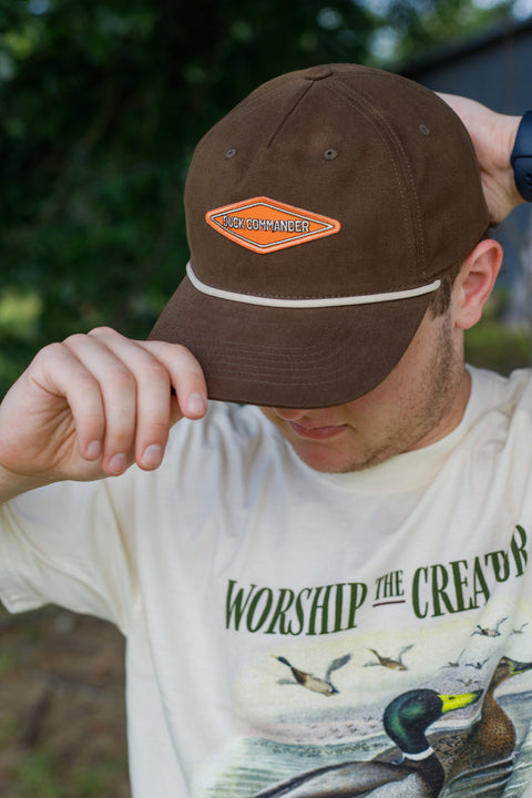 Duck Commander Brown Diamond Rope Hat