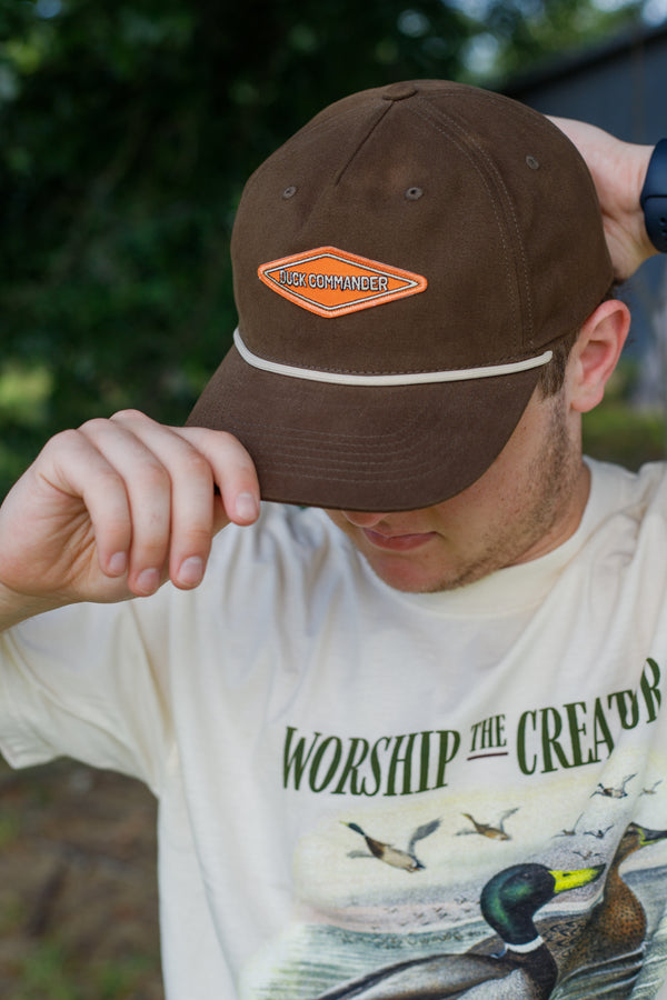 Duck Commander Brown Diamond Rope Hat