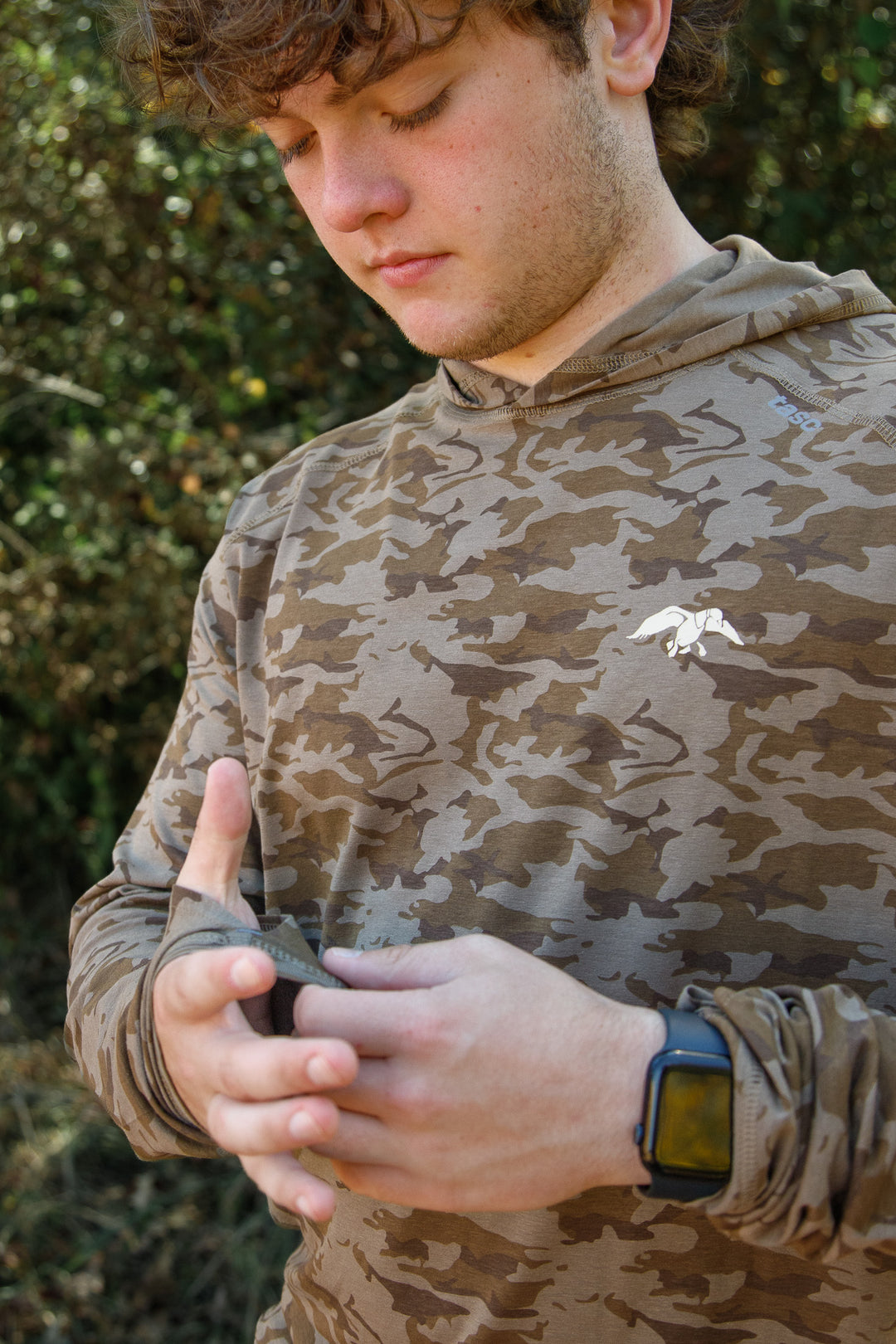 Duck Commander Bamboo Camo Long Sleeve Hoodie