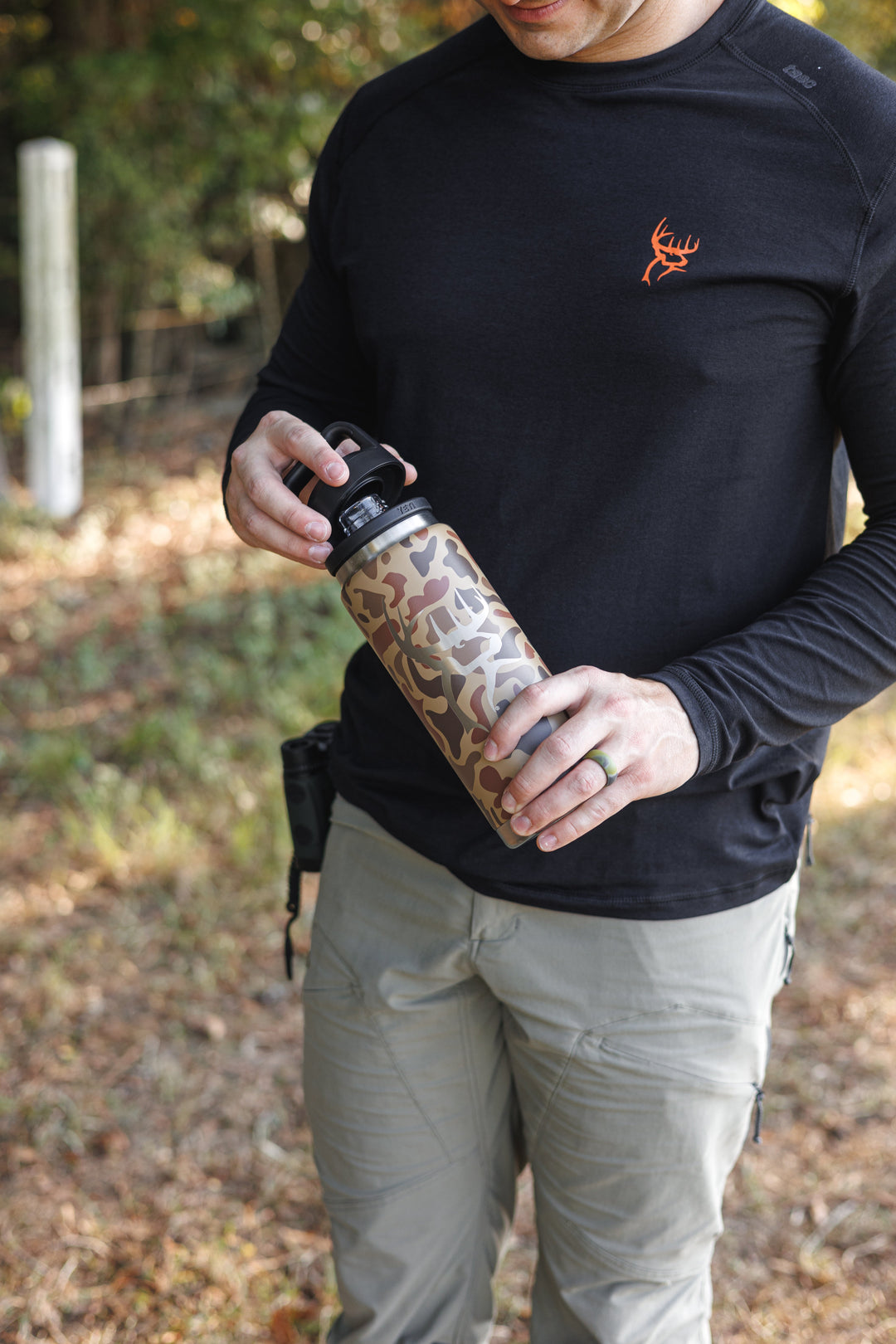 Buck Commander Wetlands Camo 26oz YETI Water Bottle