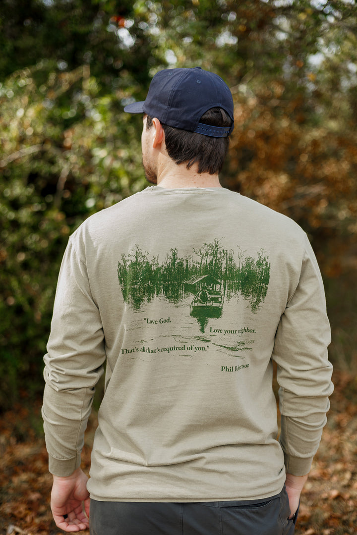 Duck Commander Phil Sketch Long Sleeve Tee