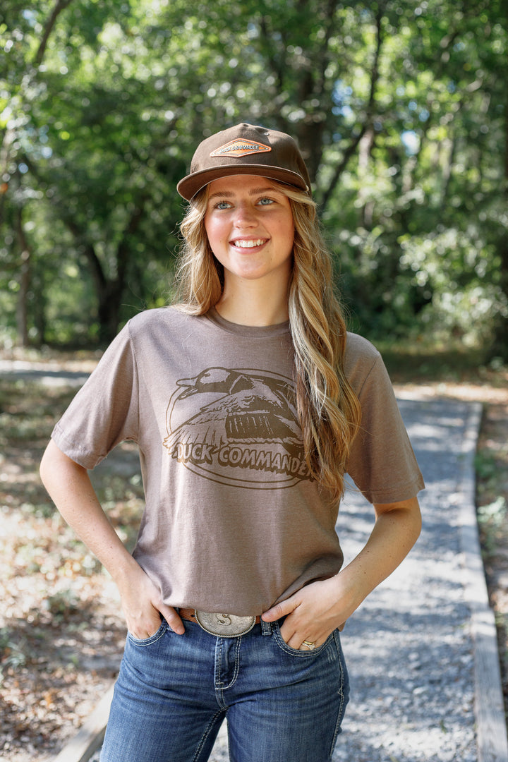 Duck Commander Brown Crest Tee