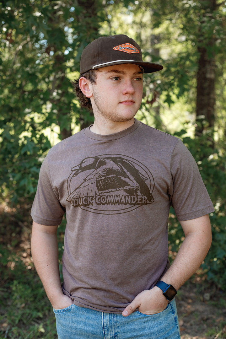 Duck Commander Brown Crest Tee