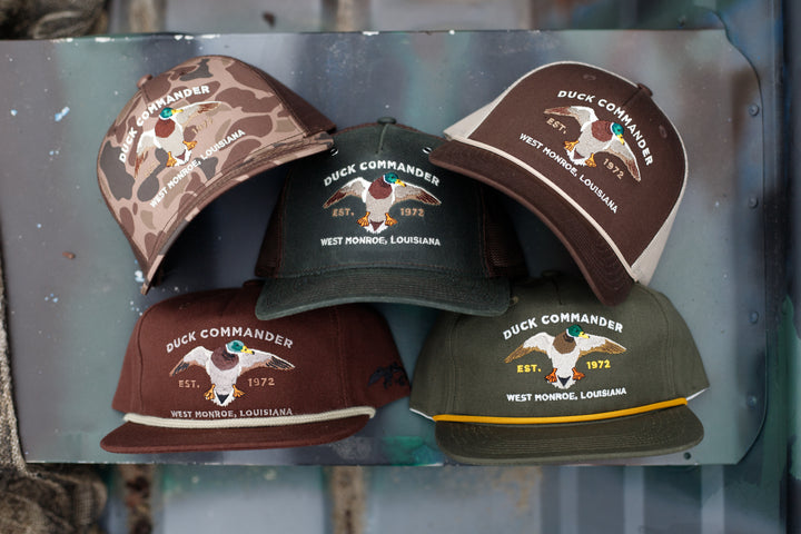 Duck Commander x General Vintage Split Brown Rope Richardson Hat