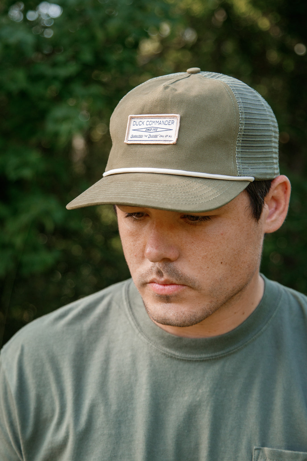 Duck Commander Green Patch Rope Hat