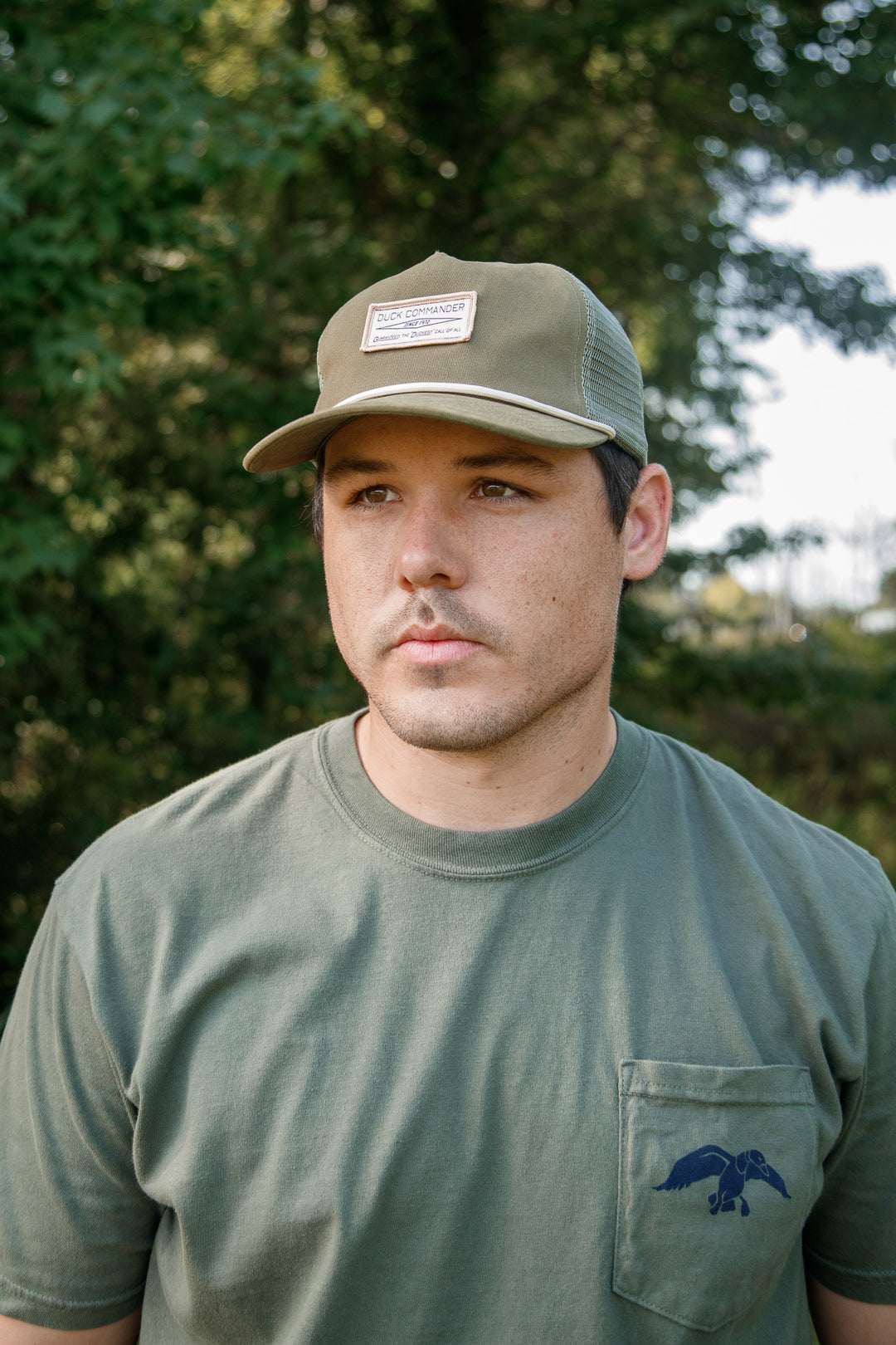Duck Commander Green Patch Rope Hat