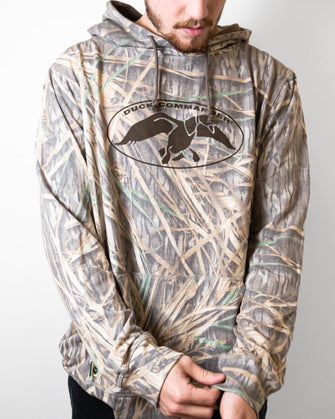 Duck Commander Mossy Oak Washed Shadowgrass Logo Hoodie