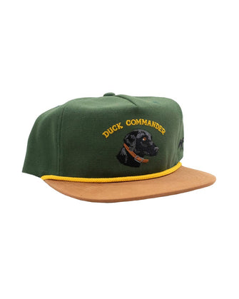 Duck Commander x General Vintage Black Retriever Canvas/Suede Rope Hat