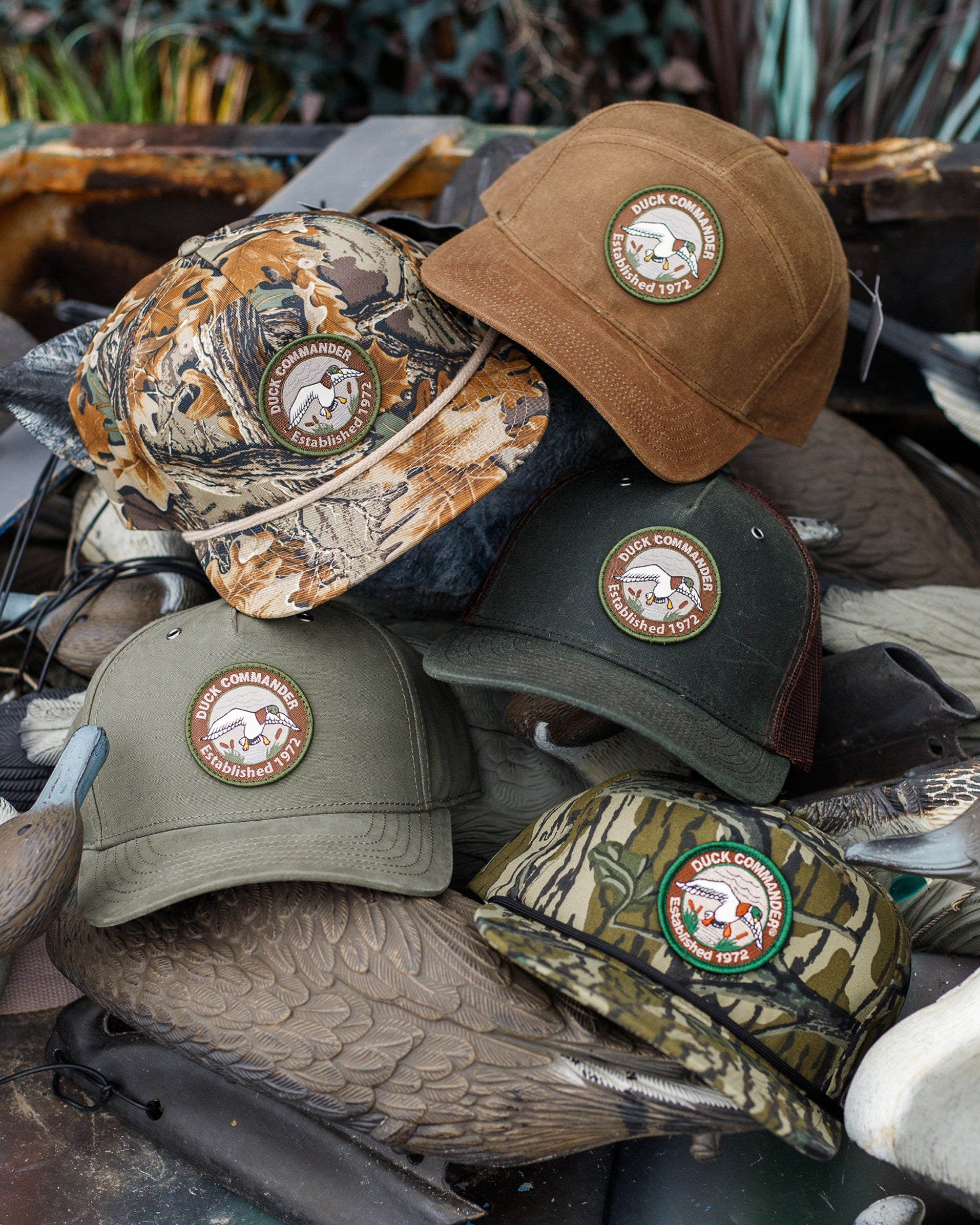Duck Commander x General Vintage Throwback Mossy Oak Goat Rope Hat