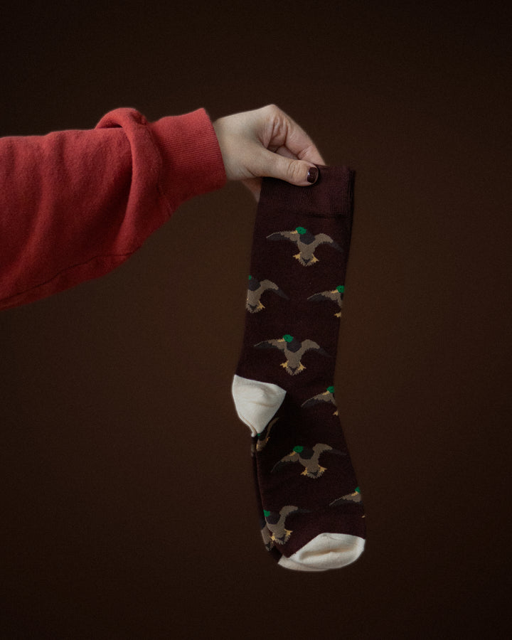 Duck Commander x General Vintage Mallard Brown Dress Sock