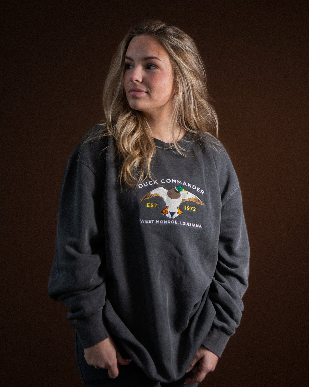 Duck Commander x General Vintage Embroidered Mallard Sweatshirt