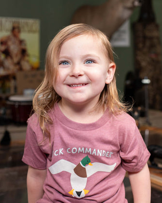 Duck Commander Heather Mauve Toddler Logo Tee