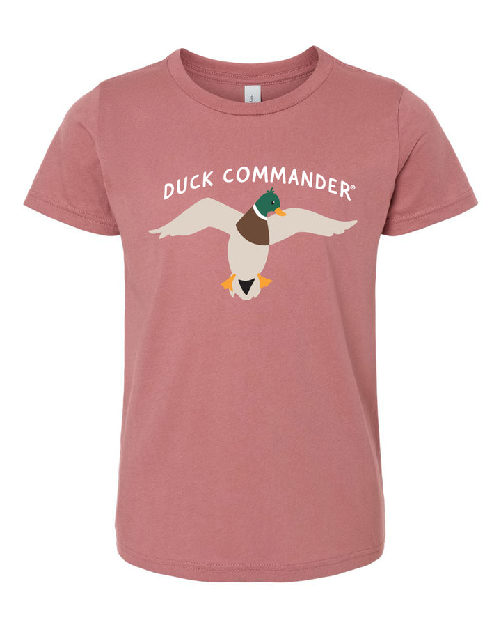 Duck Commander Heather Mauve Youth Logo Tee