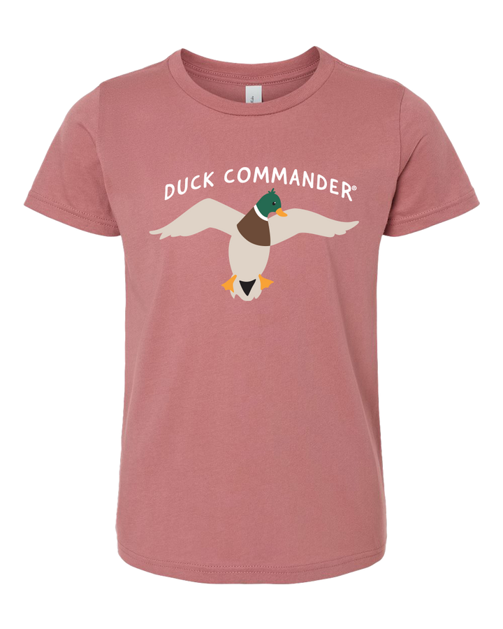 Duck Commander Heather Mauve Toddler Logo Tee