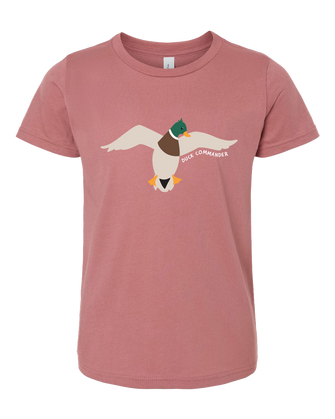 Duck Commander Heather Mauve Youth Logo Tee