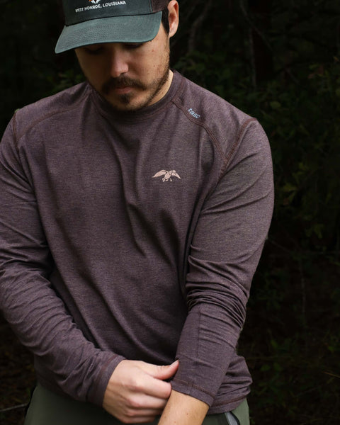 Duck Commander Bamboo Mocha Long Sleeve Tee