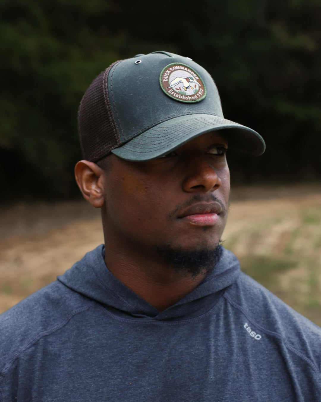 Duck Commander x General Vintage Dark Olive/Coffee Retro Patch Hat
