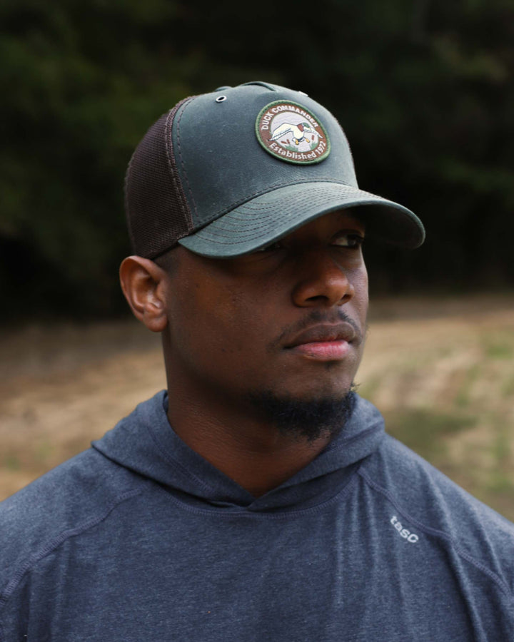 Duck Commander x General Vintage Dark Olive/Coffee Retro Patch Hat