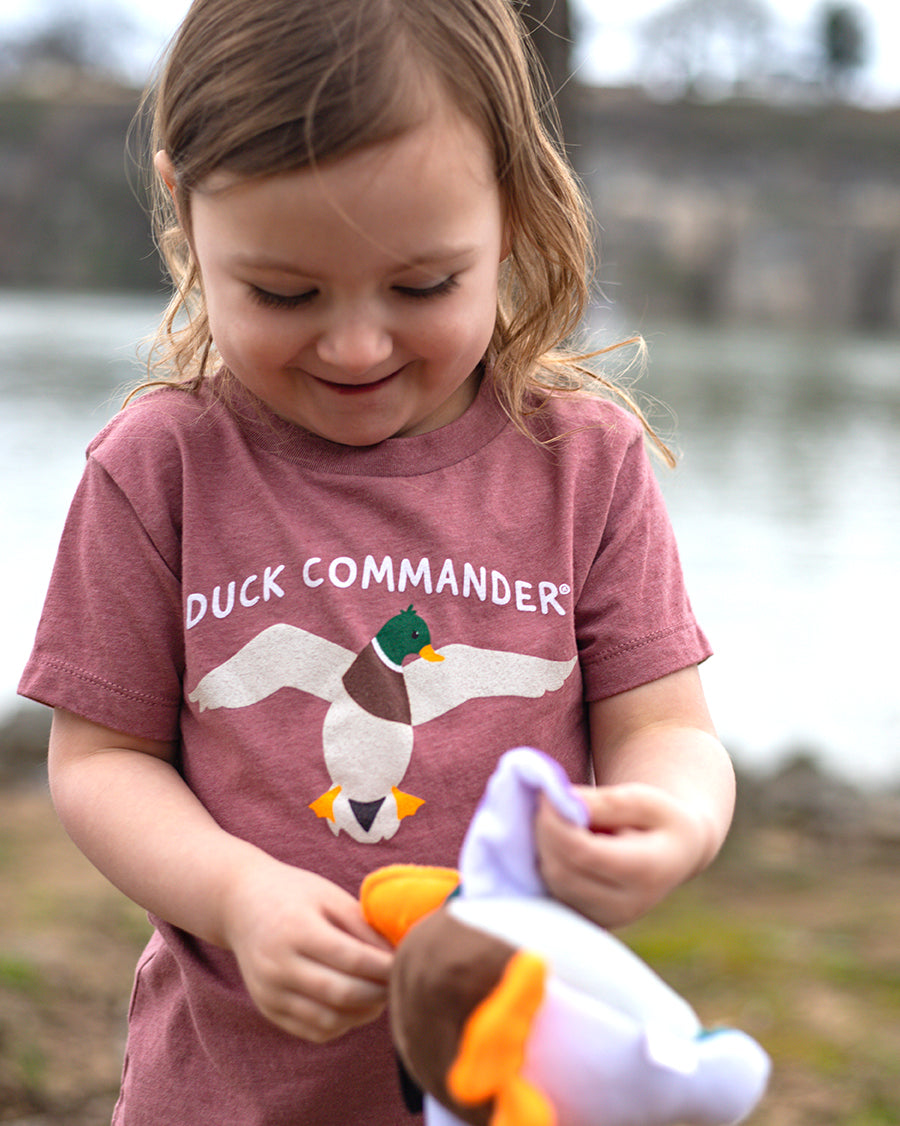 Duck Commander Heather Mauve Toddler Logo Tee