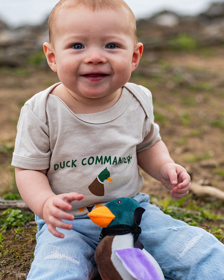 Duck Commander Tan Unisex Infant Onesie