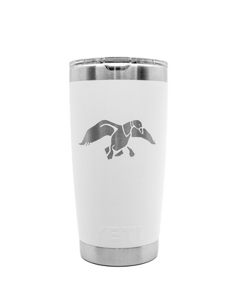 Duck Commander 20oz White Icon Yeti Rambler