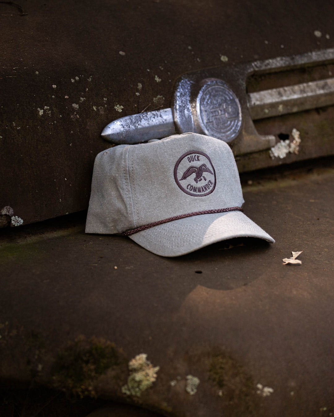 Duck Commander X General Vintage Cobra Grey Retro Hat
