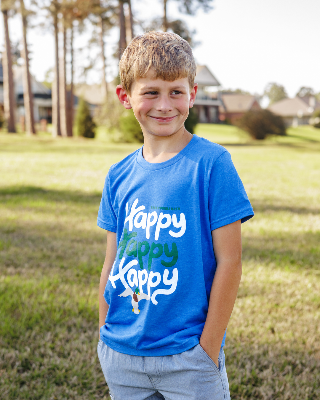 Duck Commander Blue Youth/Toddler Happy Tee